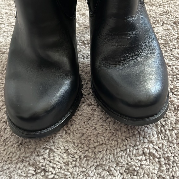 Harley-Davidson black leather high heel boots - Picture 9 of 14